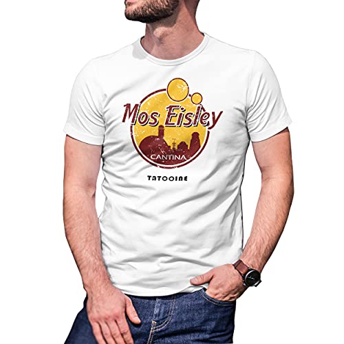 Mos Eisley Cantina Tatooine Inspired Wars Herren Weißes T-Shirt Size L von B&S Boutique