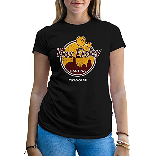 Mos Eisley Cantina Tatooine Inspired Wars Damen Schwarz T-Shirt Size S von B&S Boutique