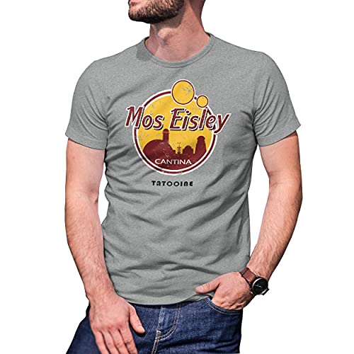 Mos Eisley Cantina Tatooine Inspired Wars Herren Grau T-Shirt Size XXL von B&S Boutique