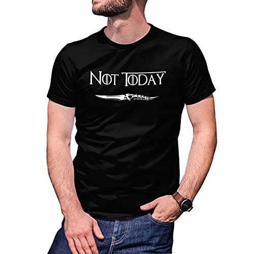 Not Today Arya Catspaw Game of Thrones GOT Herren Schwarz T-Shirt Size L von B&S Boutique