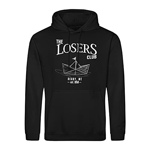 The Losers Klub King Stephen It Pennywise Unisex Schwarz Kapuzenpullover Hoodie Size S von B&S Boutique