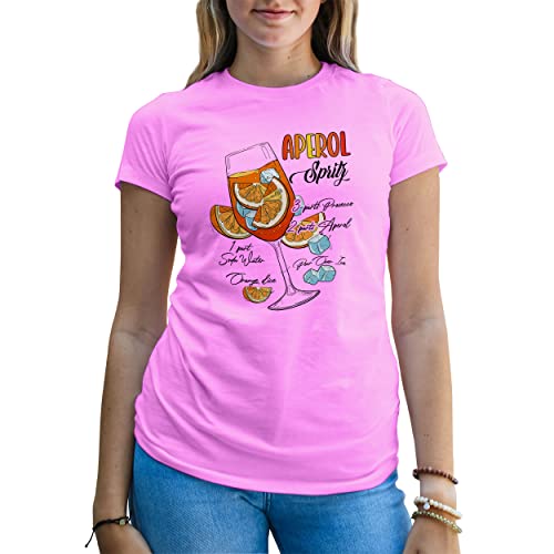 aperol Spritz Recipe Fun Summer Vibes Damen Rose T-Shirt Size M von B&S Boutique