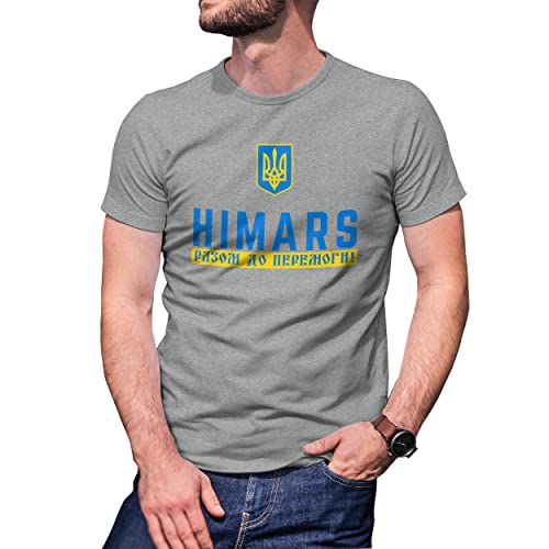 разом до перемоги himars Together to Victory Herren Grau T-Shirt Size XL von B&S Boutique