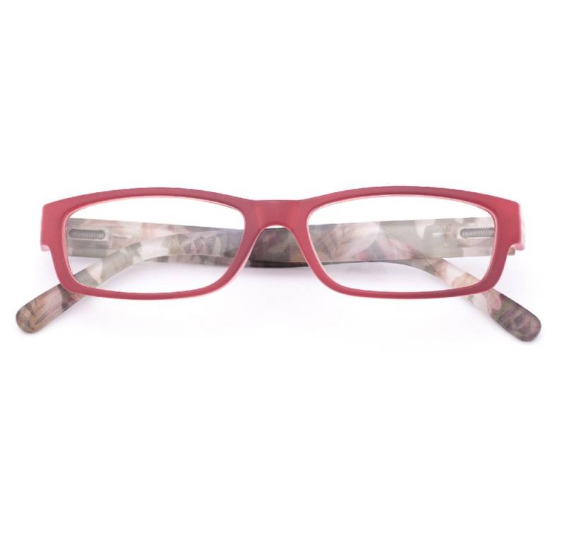 B&S Lesebrille READY READER PLASTIC BURGUNDY FLORAL +3.0 von B&S