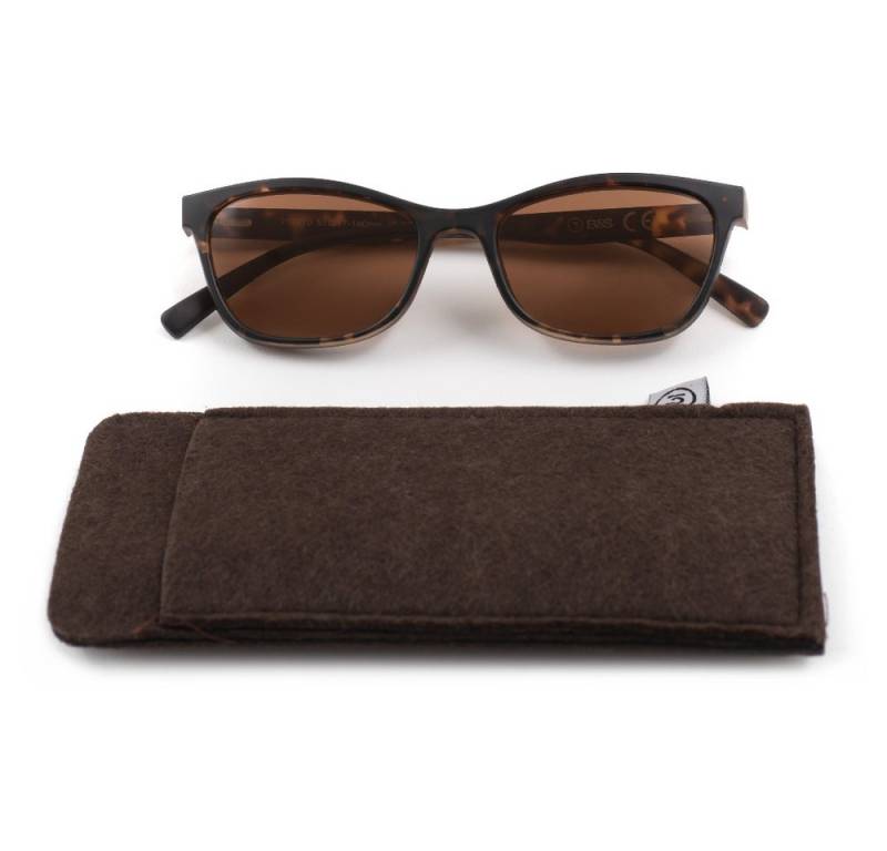 B&S Lesebrille READY READER PLASTIC CATEYE HAVANA +1.0 von B&S