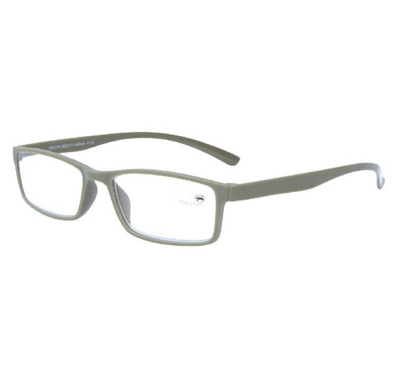 B&S Lesebrille READY READER PLASTIC OLIVE +1.0 von B&S
