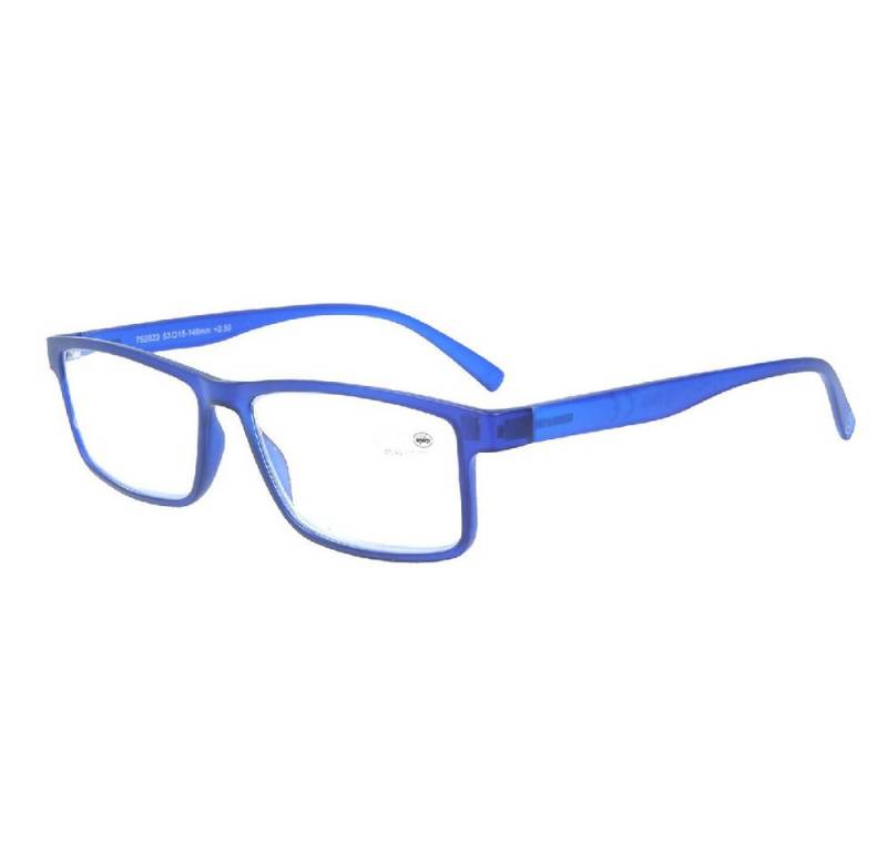 B&S Lesebrille READY READER PLASTIC SQUARE BLUE +2.0 von B&S