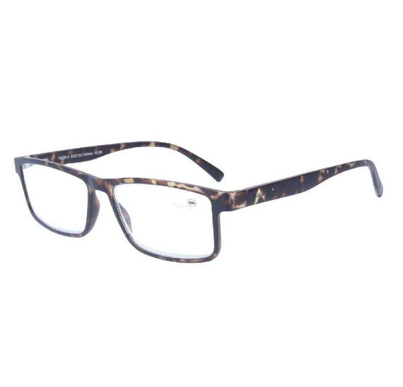 B&S Lesebrille READY READER PLASTIC SQUARE HAVANA +2.0 von B&S