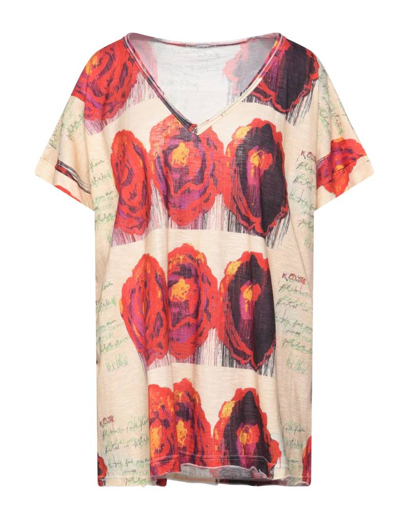 B.A. PRINTED ARTWORKS T-shirts Damen Beige von B.A. PRINTED ARTWORKS