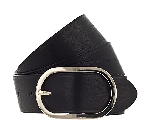 B.Belt Lorena Gold Ledergürtel W90 Schwarz von B.Belt