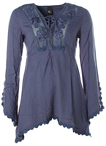 B.C. Best Connections Damen Longbluse Long Bluse Jeansblau 42 von B.C. Best Connections