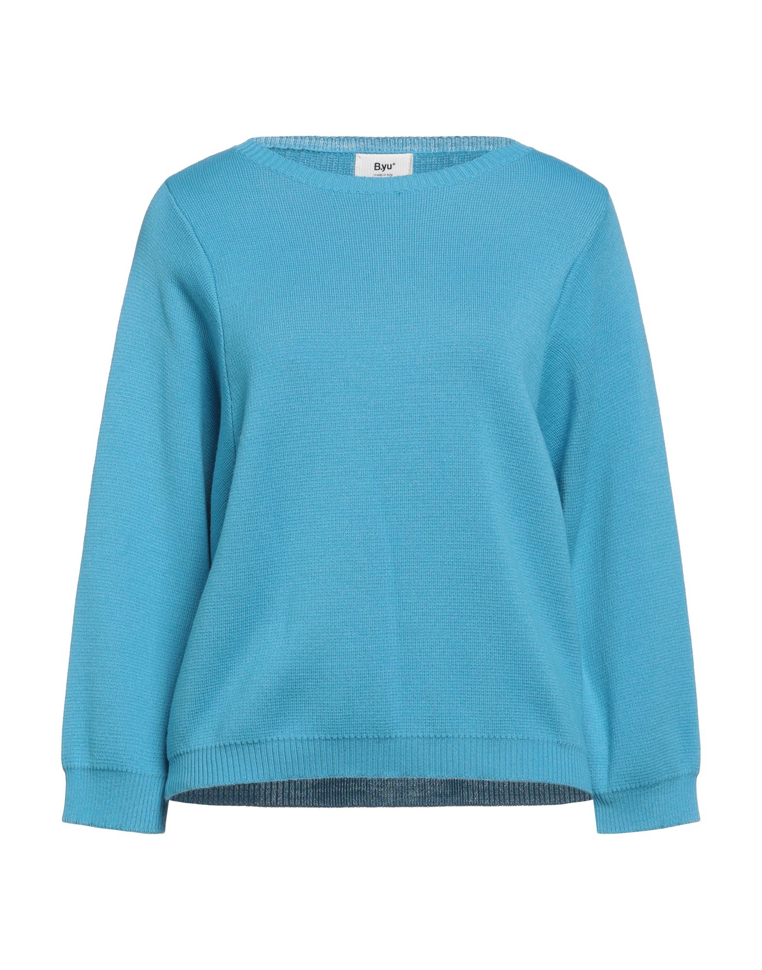 B.YU Pullover Damen Azurblau von B.YU