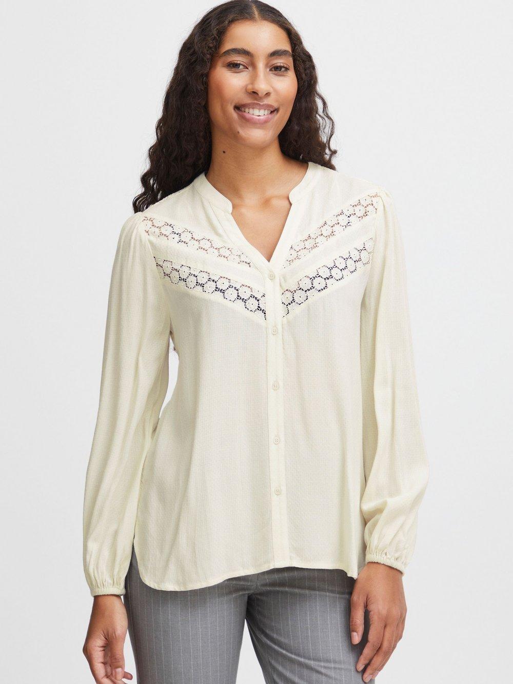 B.Young Bluse Damen Viskose Knopfleiste, beige von B.Young