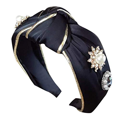 Damen – Kreuzknoten-Haarbänder mit Stoff umwickelt für Damen und Mädchen (Farbe: C) (F) von B11ACCSDABV00XX