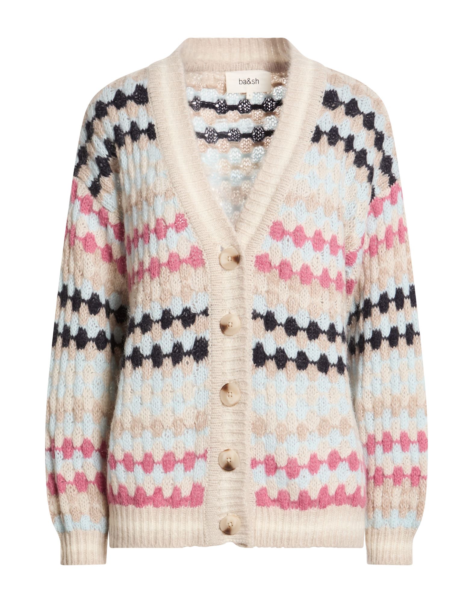 BA&SH Strickjacke Damen Hellgrau von BA&SH