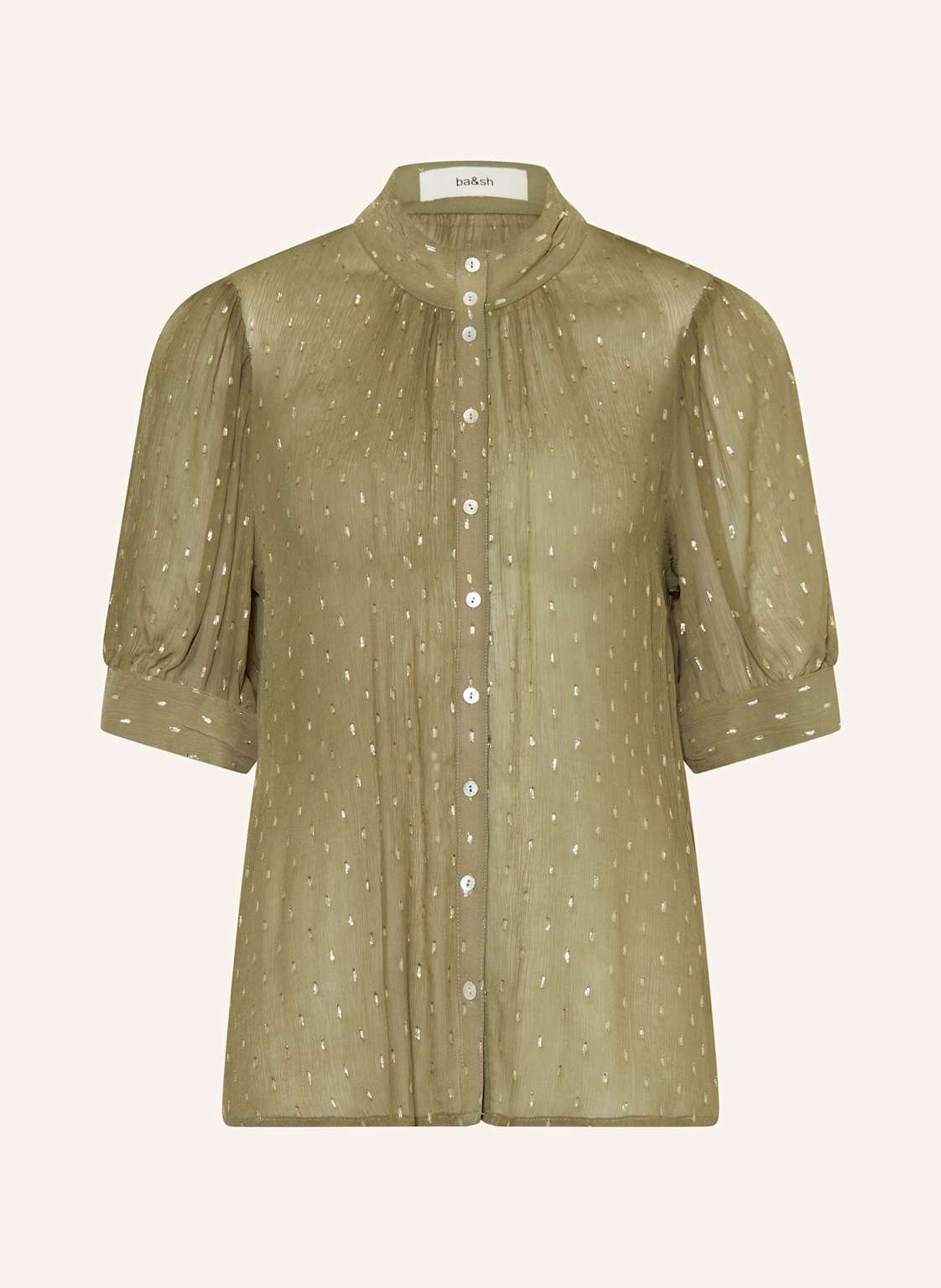 Ba&Sh Bluse Mimi Mit Glitzergarn gruen Ba&Sh Bluse Mimi Mit Glitzergarn gruen von BA&SH
