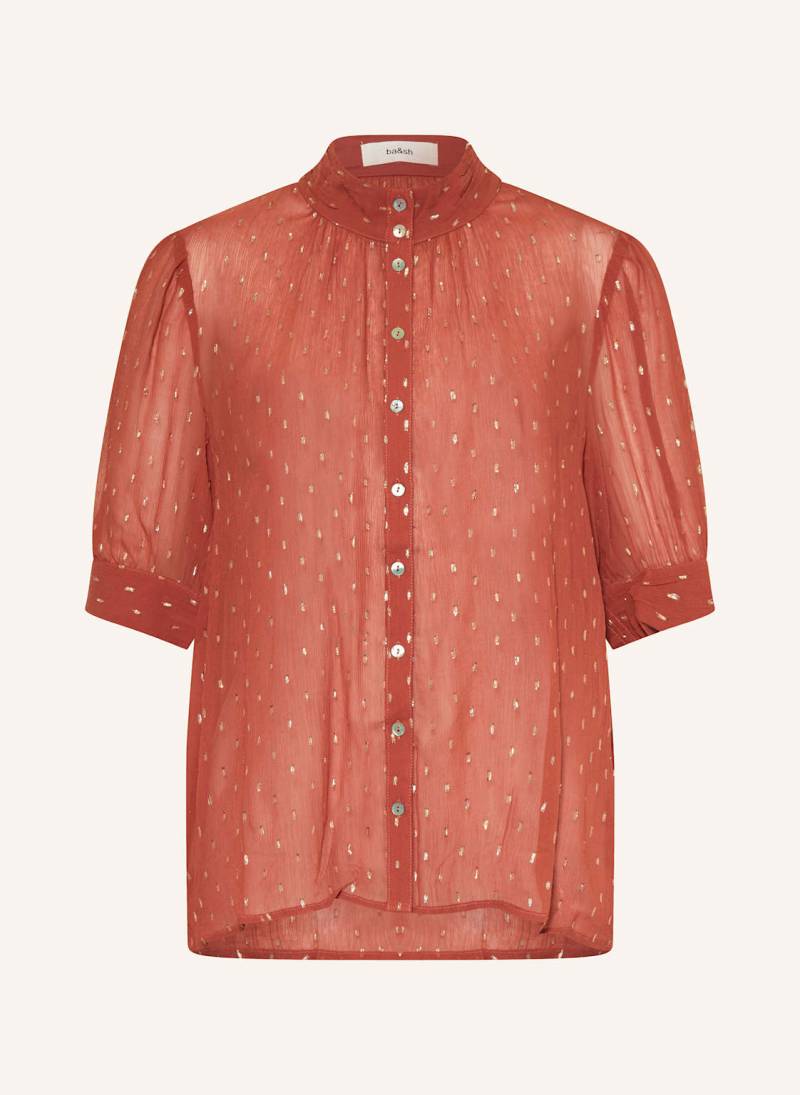 Ba&Sh Bluse Mimi Mit Glitzergarn rot von BA&SH