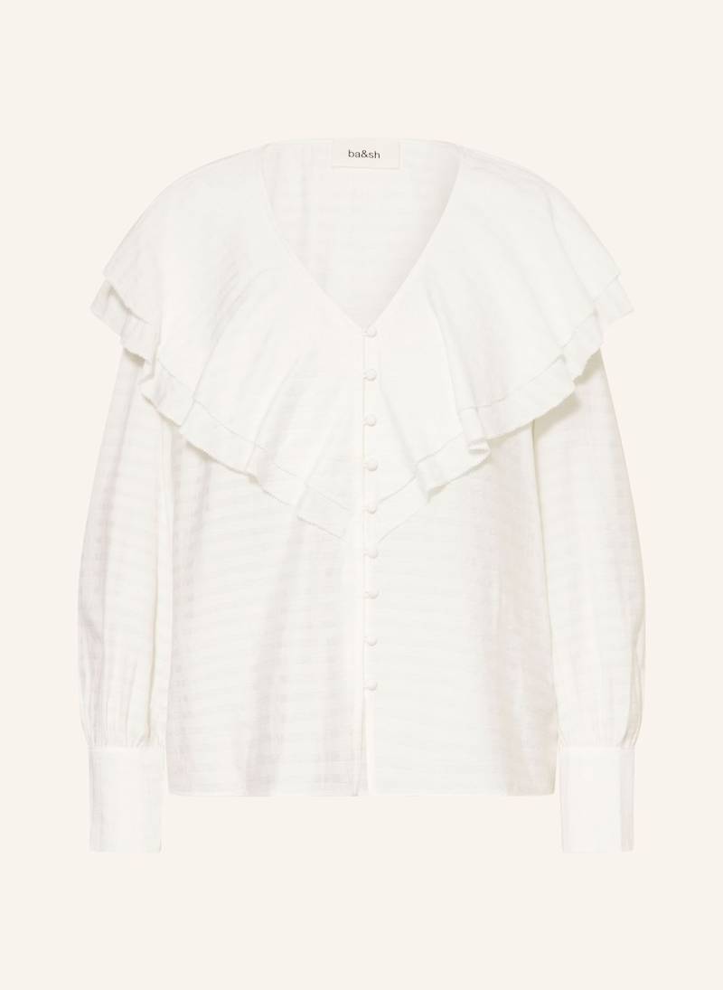 Ba&Sh Bluse Sunya Mit Volants weiss von BA&SH
