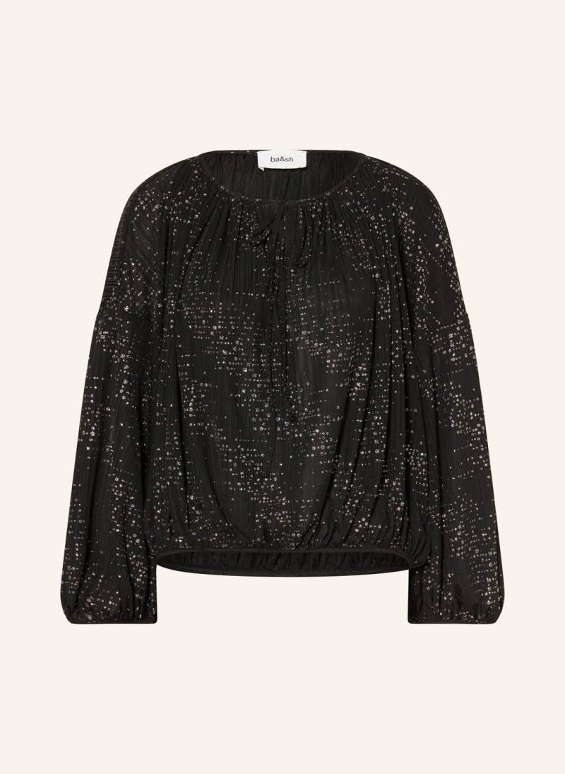 Ba&Sh Blusenshirt Torny Mit Glitzergarn schwarz von BA&SH
