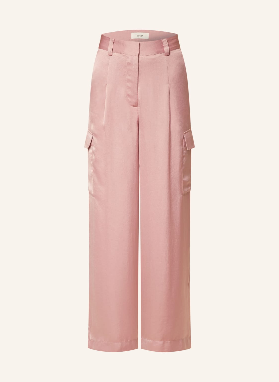 Ba&Sh Cargohose Cary Aus Satin rosa von BA&SH