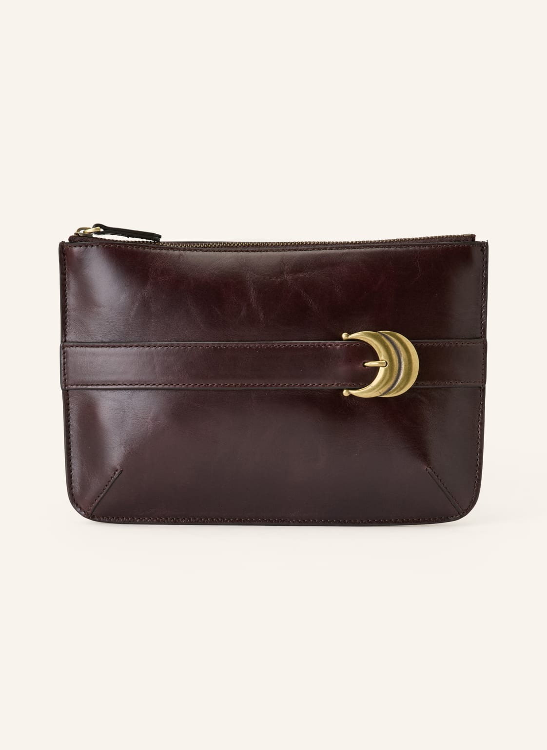 Ba&Sh Clutch Youyou braun von BA&SH