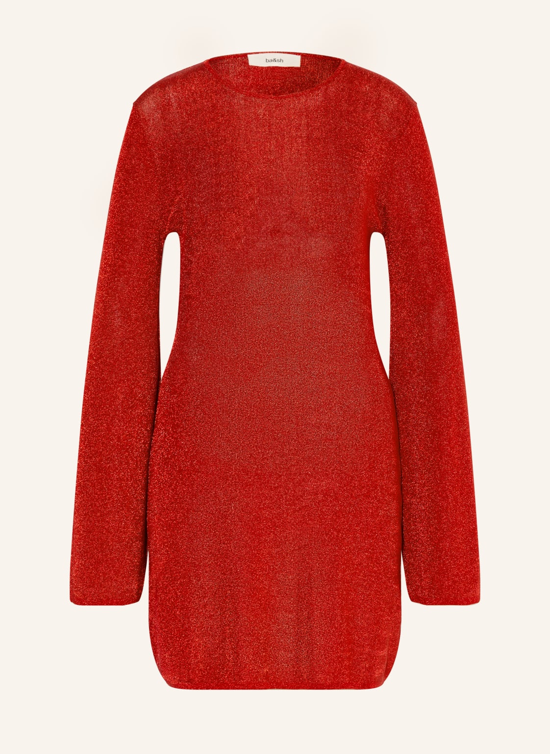 Ba&Sh Cocktailkleid Zulma Mit Glitzergarn rot von BA&SH