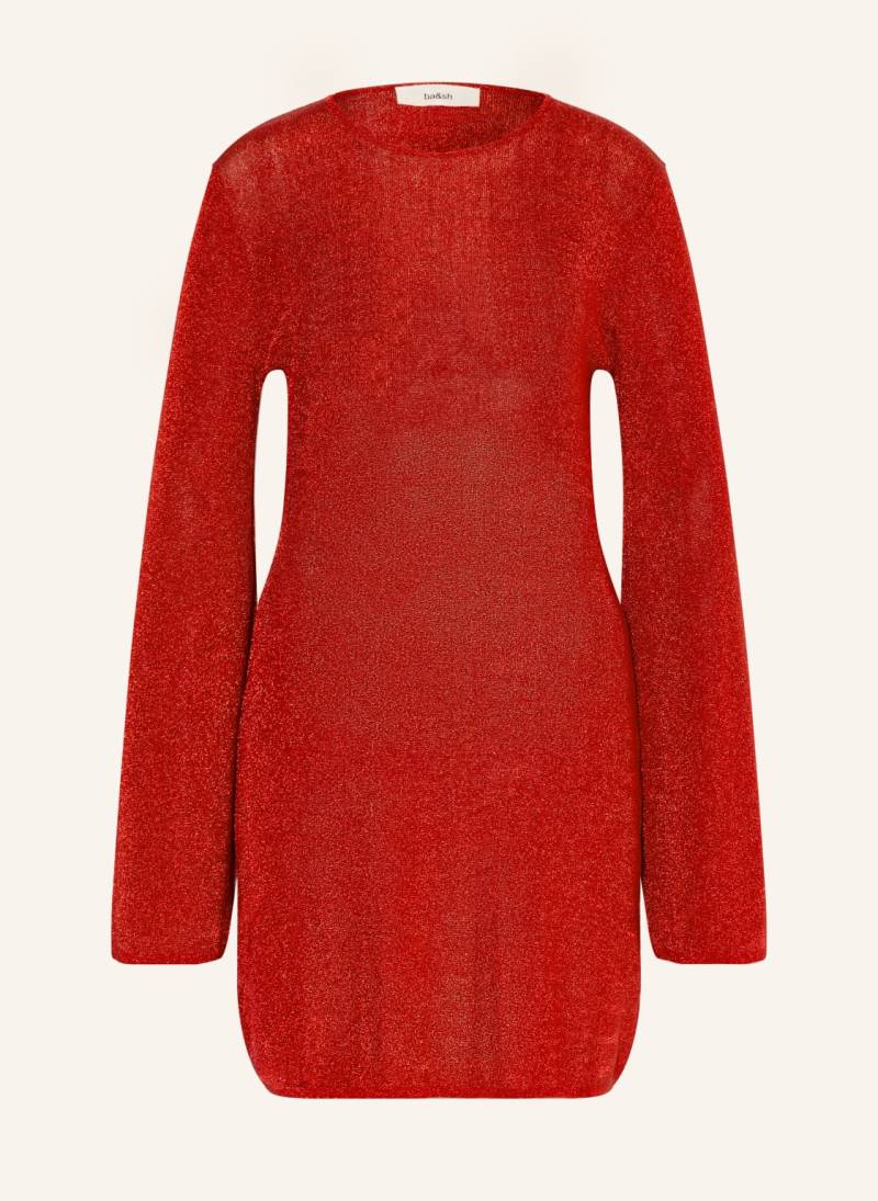 Ba&Sh Cocktailkleid Zulma Mit Glitzergarn rot von BA&SH