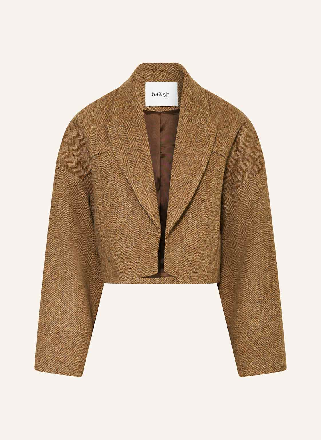 Ba&Sh Cropped-Blazer Camala braun von BA&SH