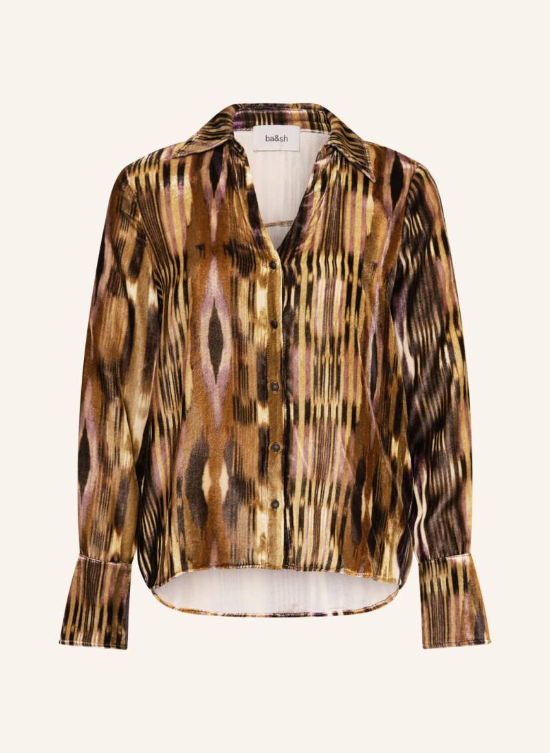 Ba&Sh Hemdbluse Vany Aus Samt braun von BA&SH