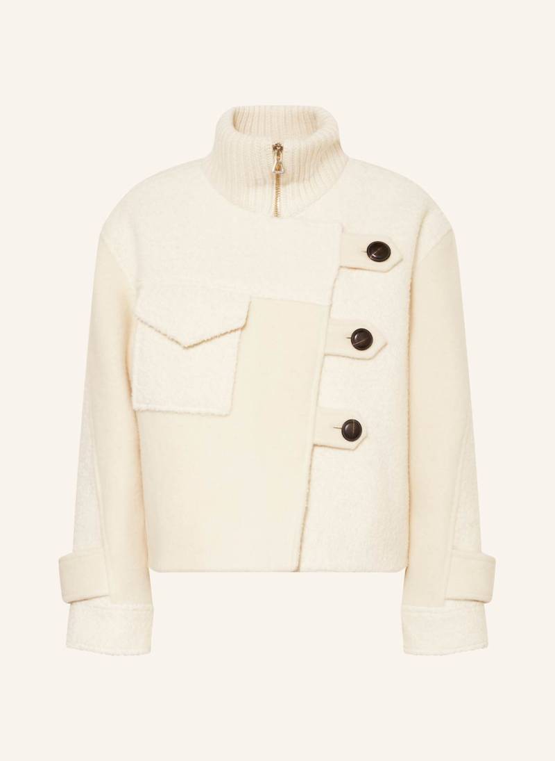 Ba&Sh Jacke Dora Im Materialmix weiss von BA&SH