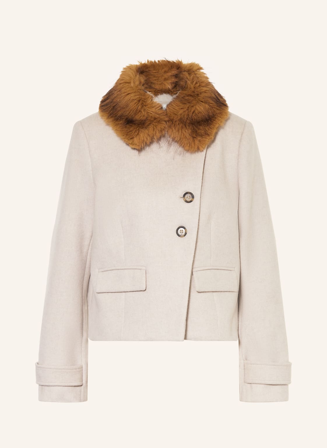 Ba&Sh Jacke Terry Mit Kunstfell weiss Ba&Sh Jacke Terry Mit Kunstfell weiss von BA&SH