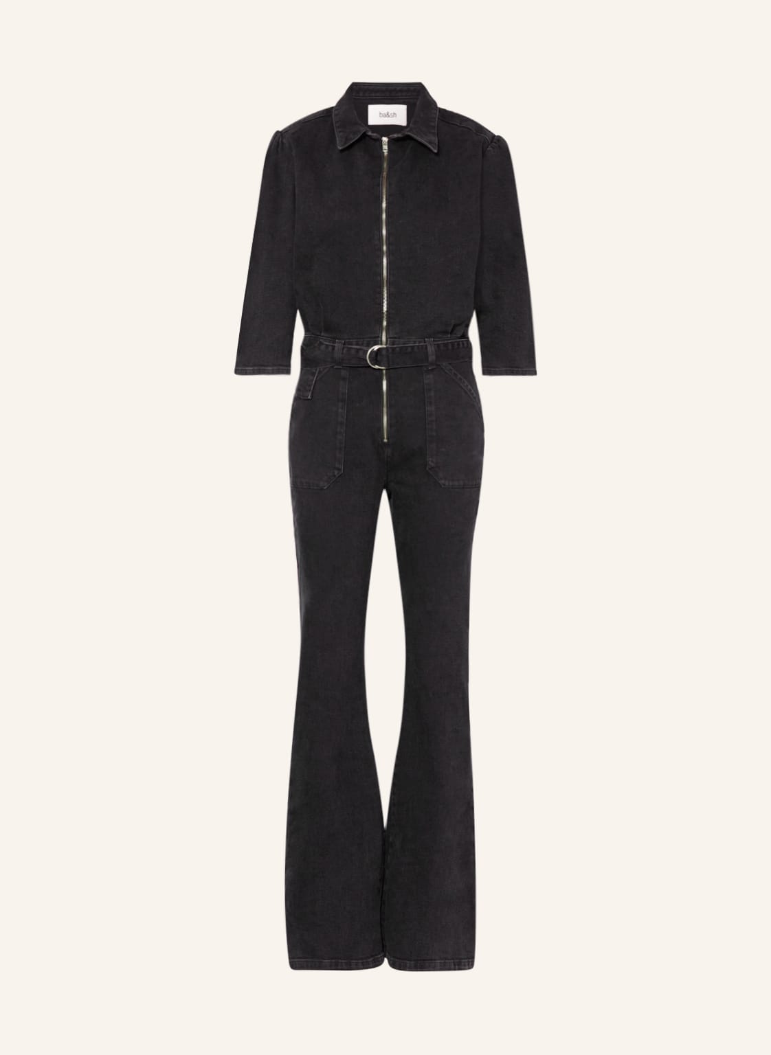 Ba&Sh Jeans-Jumpsuit Isaya schwarz von BA&SH