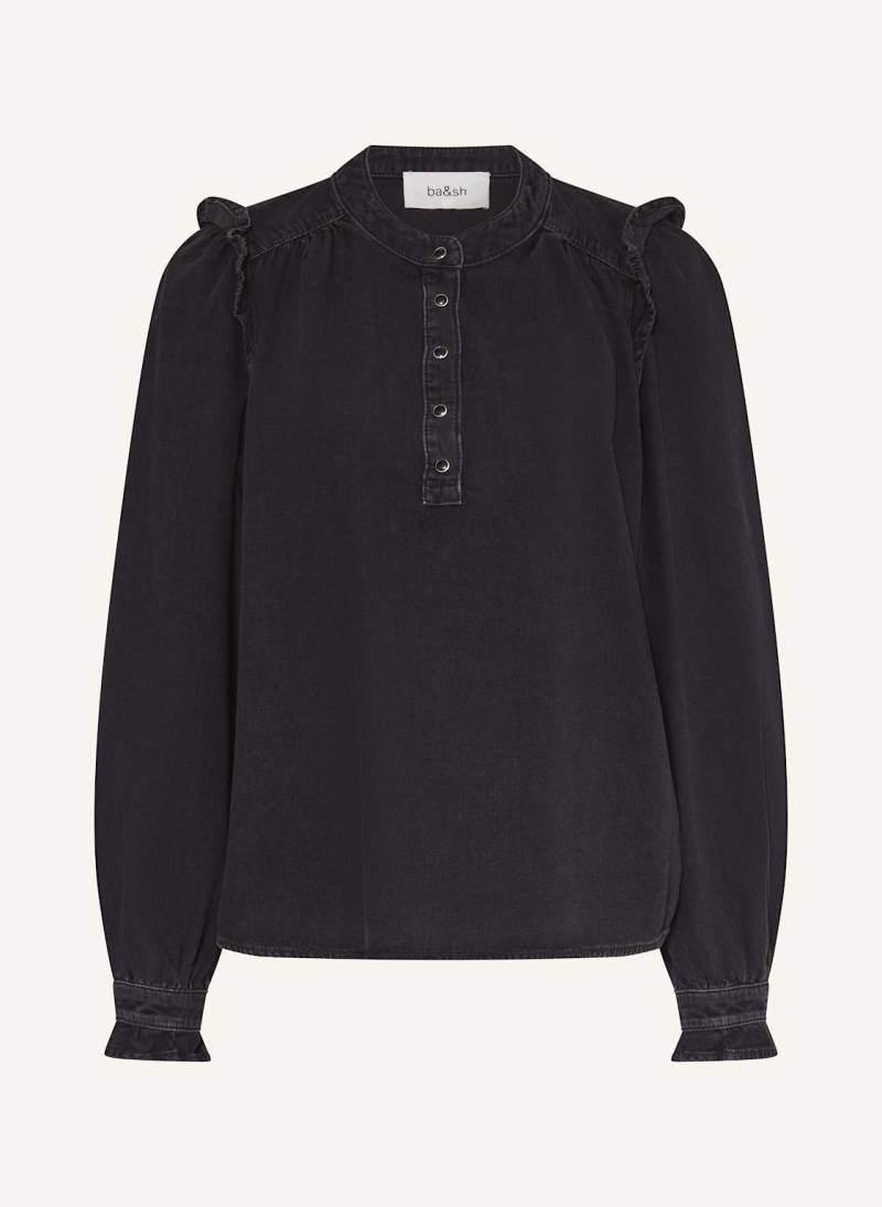Ba&Sh Jeansbluse Mit Rüschen schwarz von BA&SH