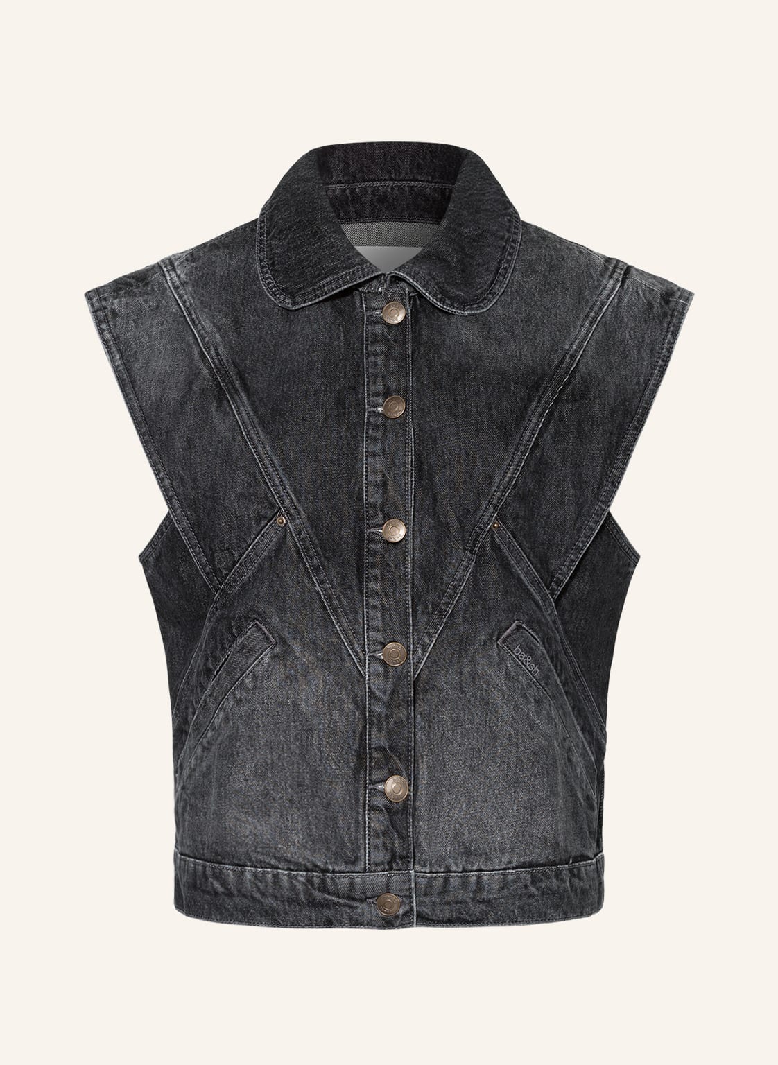 Ba&Sh Jeansweste Max schwarz Ba&Sh Jeansweste Max schwarz von BA&SH