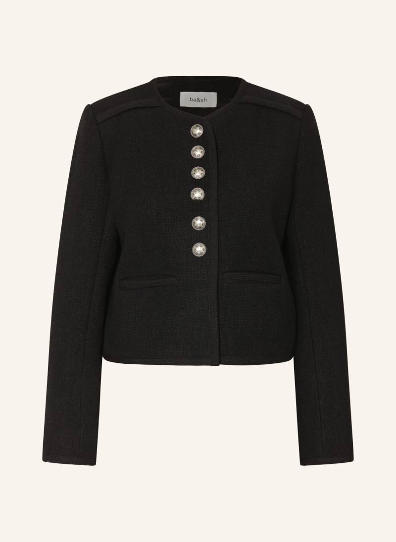 Ba&Sh Kastenjacke Polie Aus Tweed schwarz von BA&SH