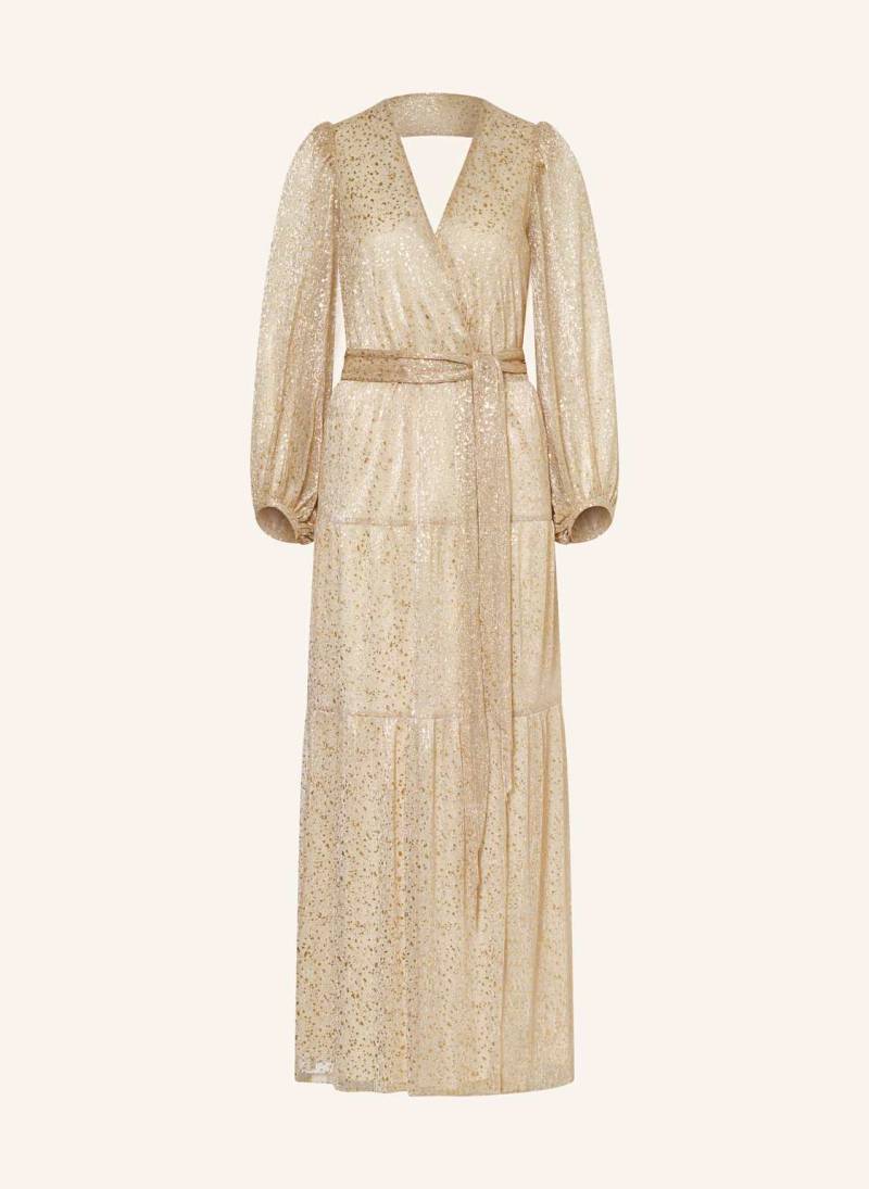 Ba&Sh Kleid Cala In Wickeloptik Mit Cut-Out gold von BA&SH