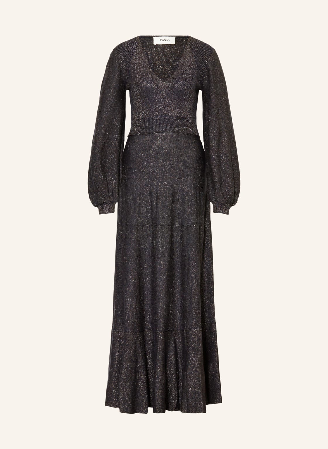 Ba&Sh Kleid Jenna Mit Glitzergarn blau von BA&SH