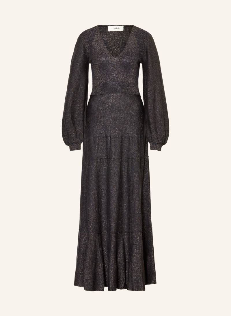 Ba&Sh Kleid Jenna Mit Glitzergarn blau von BA&SH