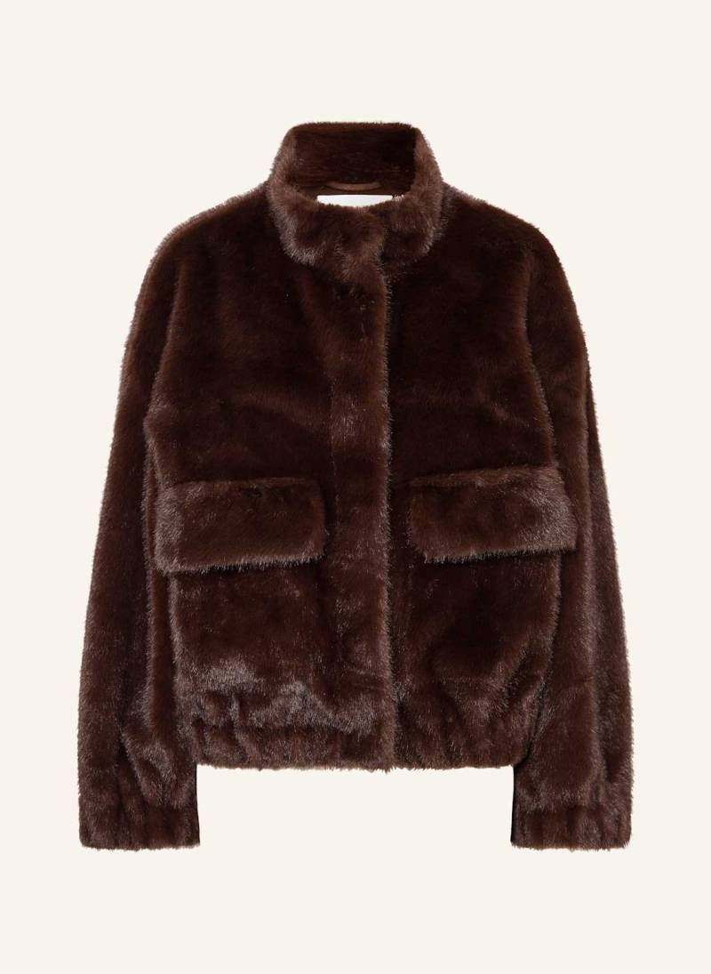 Ba&Sh Kunstfell-Jacke Paros braun von BA&SH