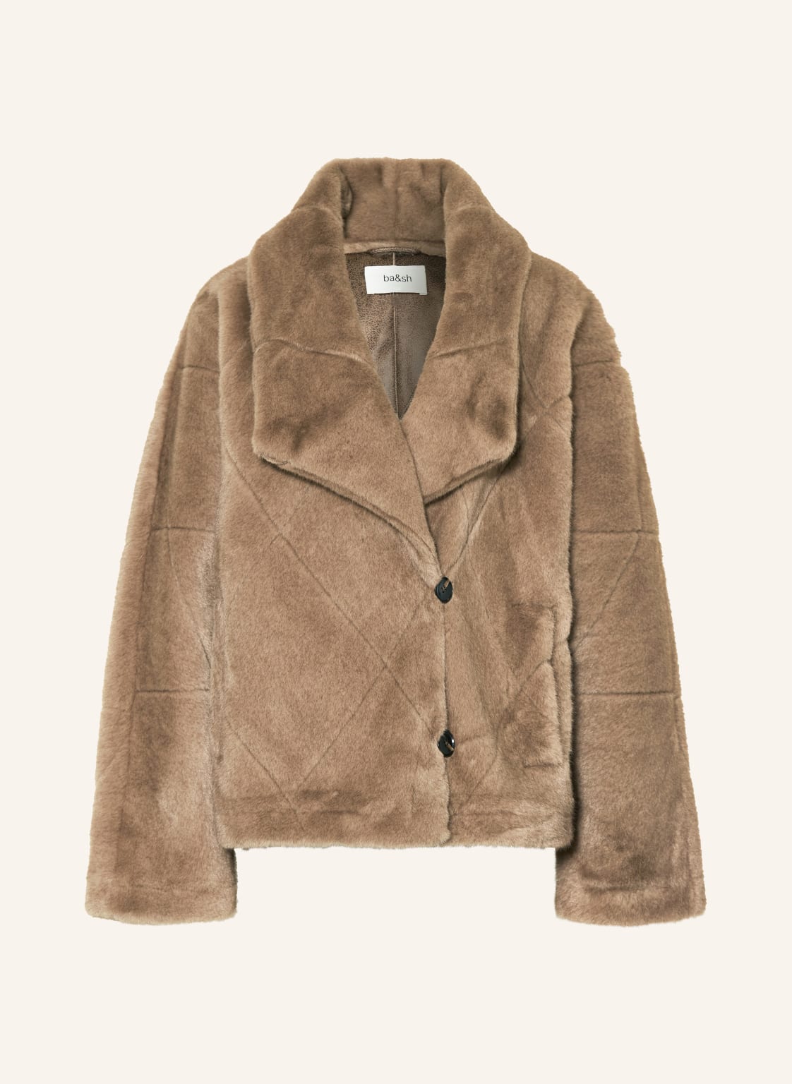 Ba&Sh Kunstfell-Jacke Pinie beige von BA&SH