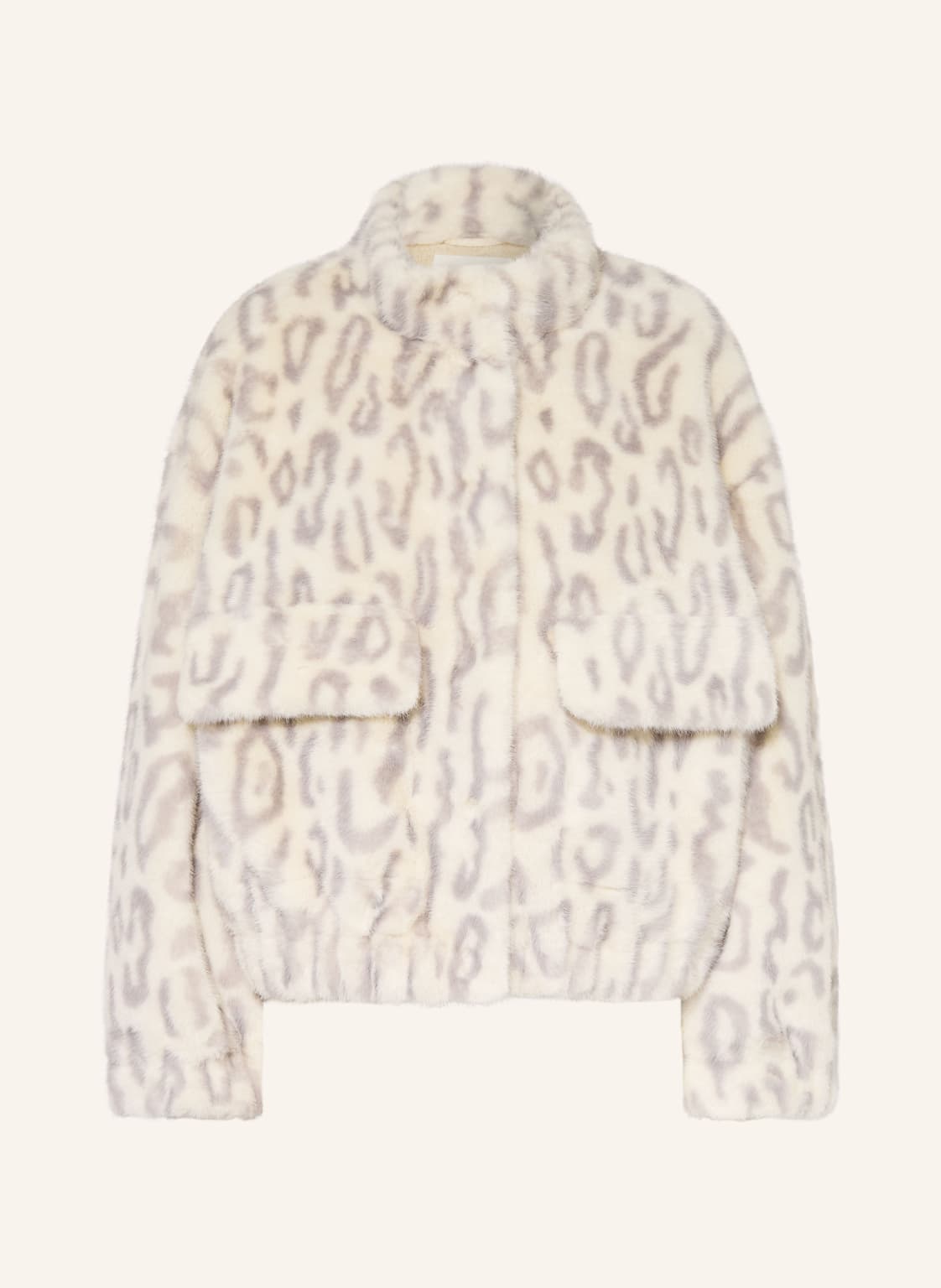 Ba&Sh Kunstfell-Jacke Saros weiss von BA&SH