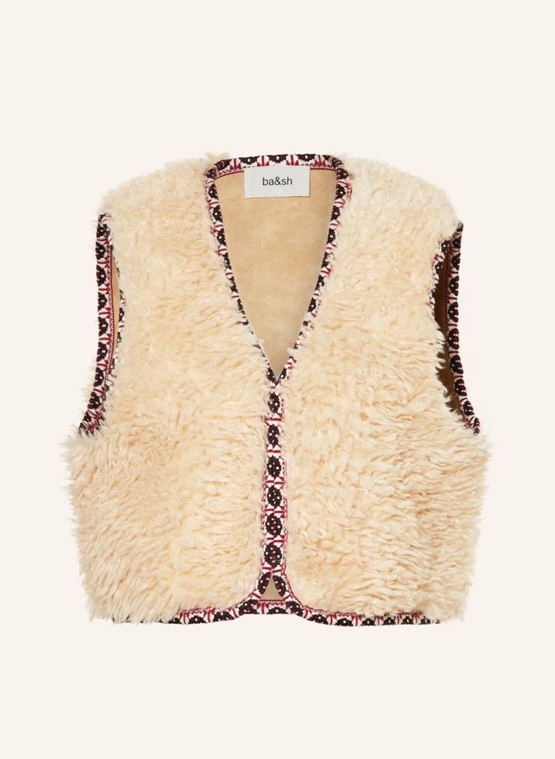 Ba&Sh Kunstfell-Weste Celton weiss von BA&SH