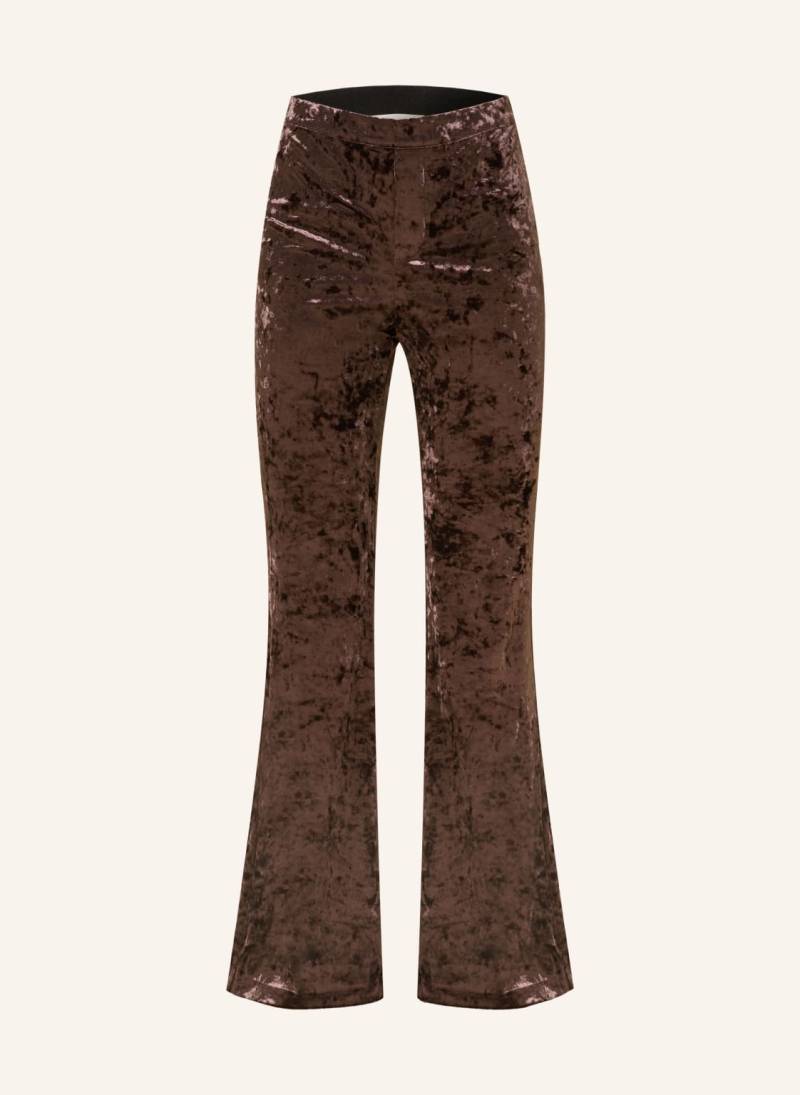 Ba&Sh Marlenehose Lolita Aus Samt braun von BA&SH