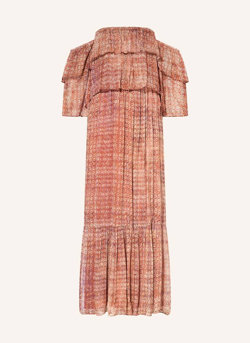Ba&Sh Off-Shoulder-Kleid Robbie Mit Abnehmbaren Ärmeln pink von BA&SH