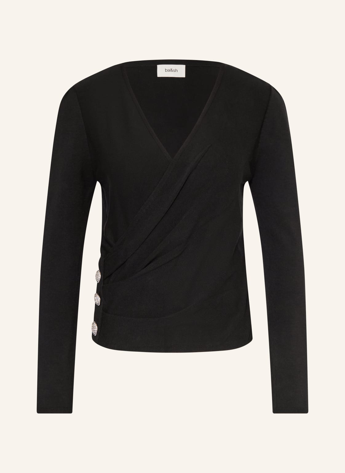 Ba&Sh Pullover Hugo Mit Schmucksteinen schwarz von BA&SH