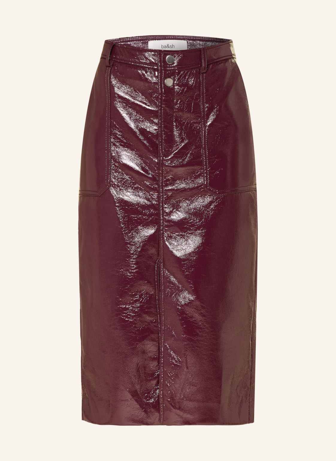 Ba&Sh Rock Marylou In Lederoptik rot von BA&SH