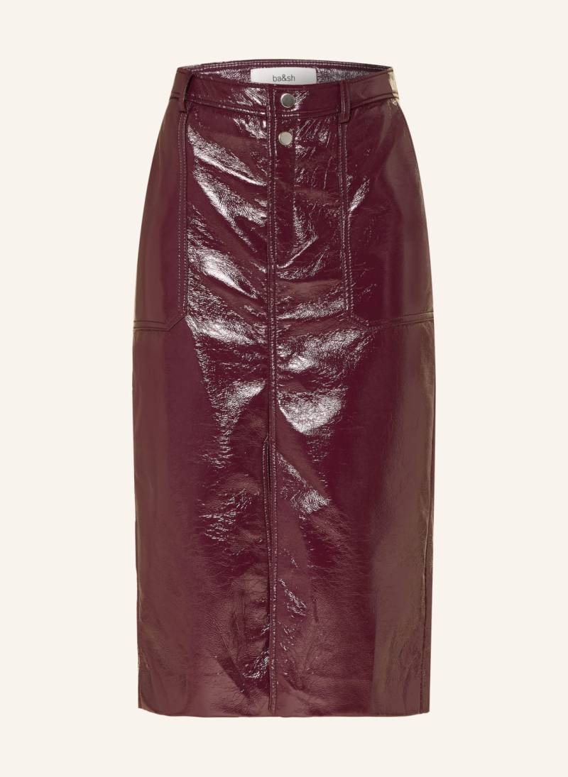 Ba&Sh Rock Marylou In Lederoptik rot von BA&SH