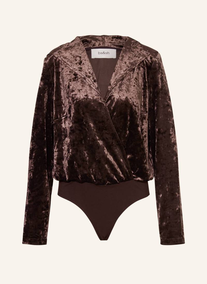 Ba&Sh Samt-Body Laia braun von BA&SH