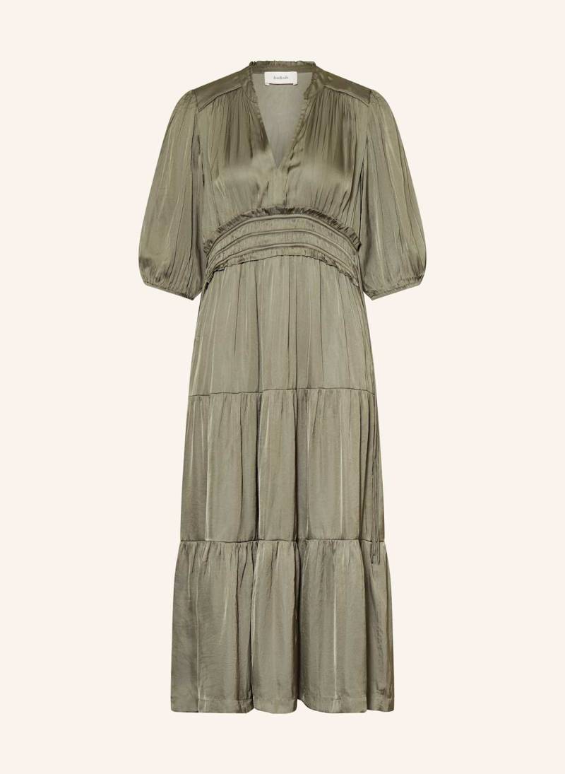 Ba&Sh Satinkleid Cleli Mit Rüschen gruen von BA&SH