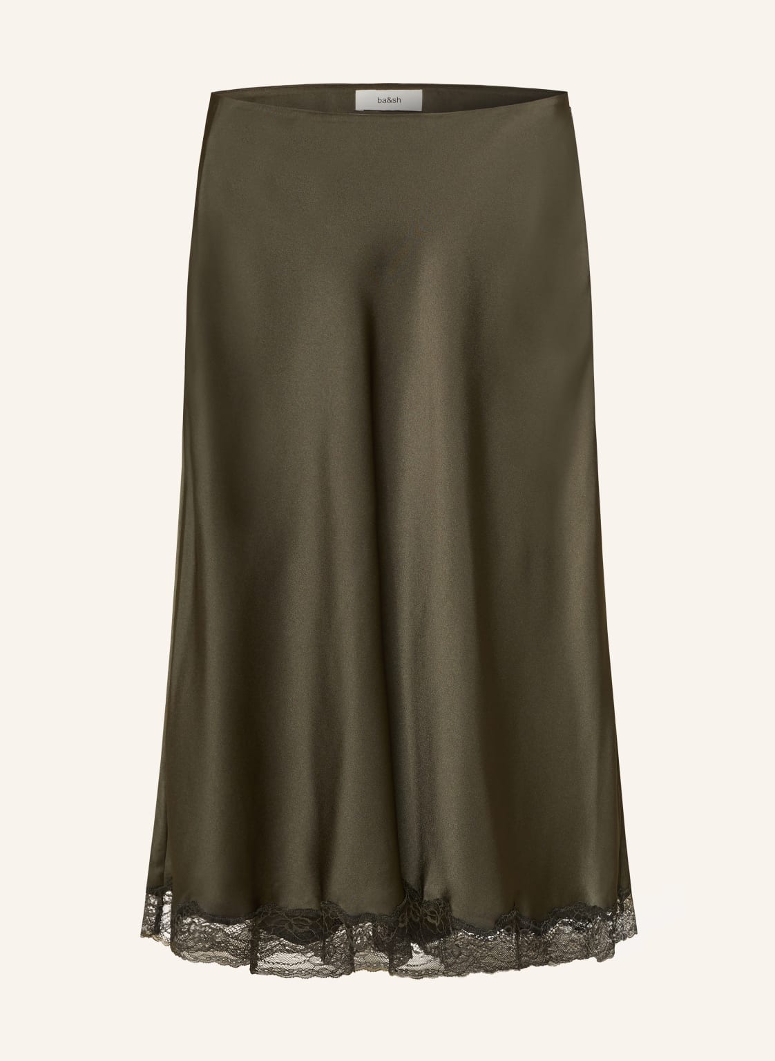 Ba&Sh Satinrock Cyla Mit Spitze gruen von BA&SH